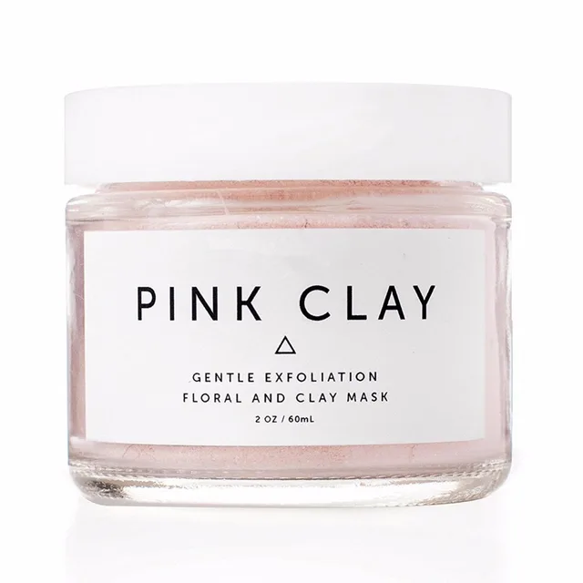 all natural exfoliating french pink clay facial mask