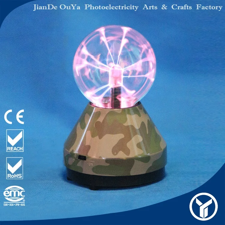 hot sales fashion camo painting plasma ball