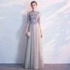 High Quality Embroidery Women Formal Gown Evening Dress 2018
