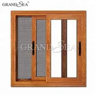 New interior office sliding blind inside stained double glass window for sale