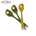 Food grade silicone frying slotted spoon