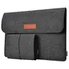 Custom size 13 15 inch dark gray portable felt laptop sleeve for Macbook