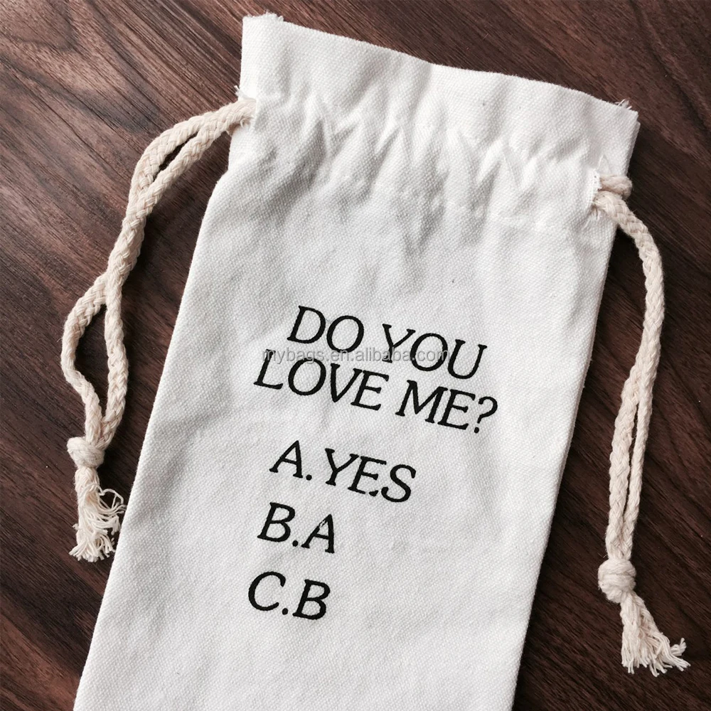 ecology small organic cotton muslin produce drawstring bag