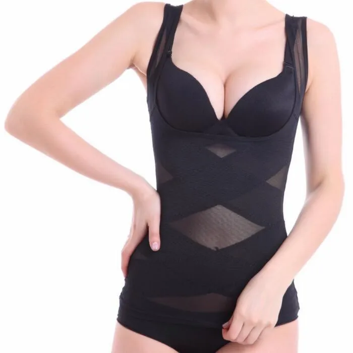 Women S Seamless Firm Control Shapewear Open Bust Bodysuit Body Shaper