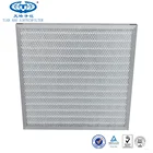 Cardboard/ Aluminum/ Galvanized Frame Pre Polyester Pleated Panel Air Filter With Wire Mesh