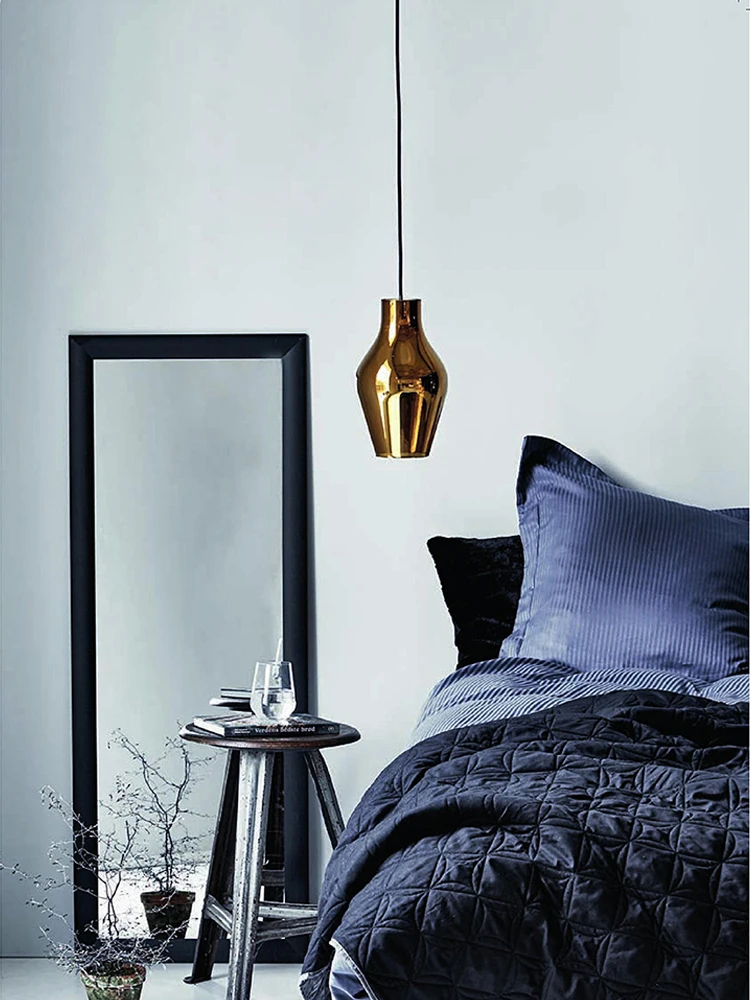 Nordic bar postmodern creative personality dining room bedroom bedside simple LED glass chandelier lights