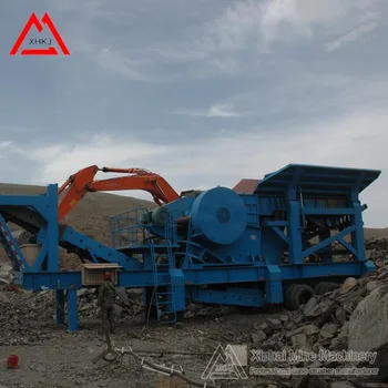 Incorporated design homemade rock mobile crusher for sale