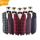 Wholesale Mens Plaid Casual Cotton Tweed Waistcoats Vests for Men