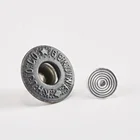 Custom Zinc Alloy Brand Screw Button For Men Jean