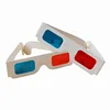 Hot Sales 3D Glasses Red / Blue Cyan Paper Card 3D Anaglyph TV Film Movies Free Post for Promotional