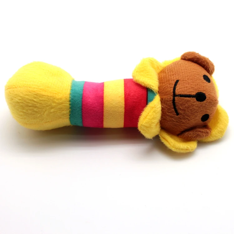 Wholesale prices crazy dog chew toys , good quality plush squeaky colorful dog toy
