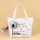 China manufacturers supply textile shopping bag custom cotton zipper advertising gift tote bag