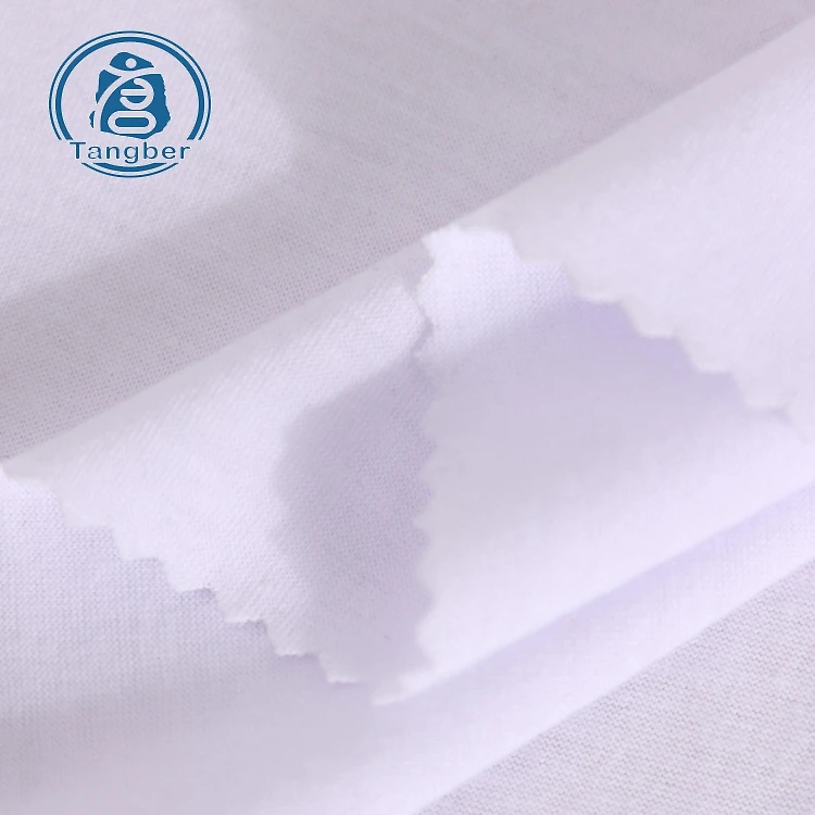 factory direct tubular fabric spun polyester plain dyed jersey polyester fabric for tshirts
