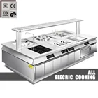 electric commercial kitchen equipment hotel stainless steel cooking equipment fast food restaurant equipment
