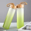 new design heat-resistant outdoor drinking fancy color glass water bottles