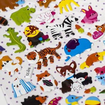 popular eco-friendly customdie cut foam stickers eva 3d puffy