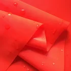 Inflatable Life Jacket Fabric Thermoplastic Polyurethane coated fluorescein red 210D Nylon Oxford Fabric