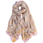 Wholesale cheap price 180cm*70cm digital printed light weight stock silk wool scarf bags vietnam