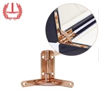 Fashionable rose gold T shape small quadrant hinge jewellery box