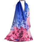 New Viscose pashmina scarf wholesale fashion cotton women Doodle flower long women voile scarves