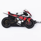 Custom 3d soft pvc key chain custom rubber motorcycle keychains