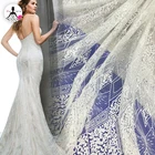 hot sale bulk custom net mesh indian embroidery lace trim hand embroidery designs fabric for wedding bridal