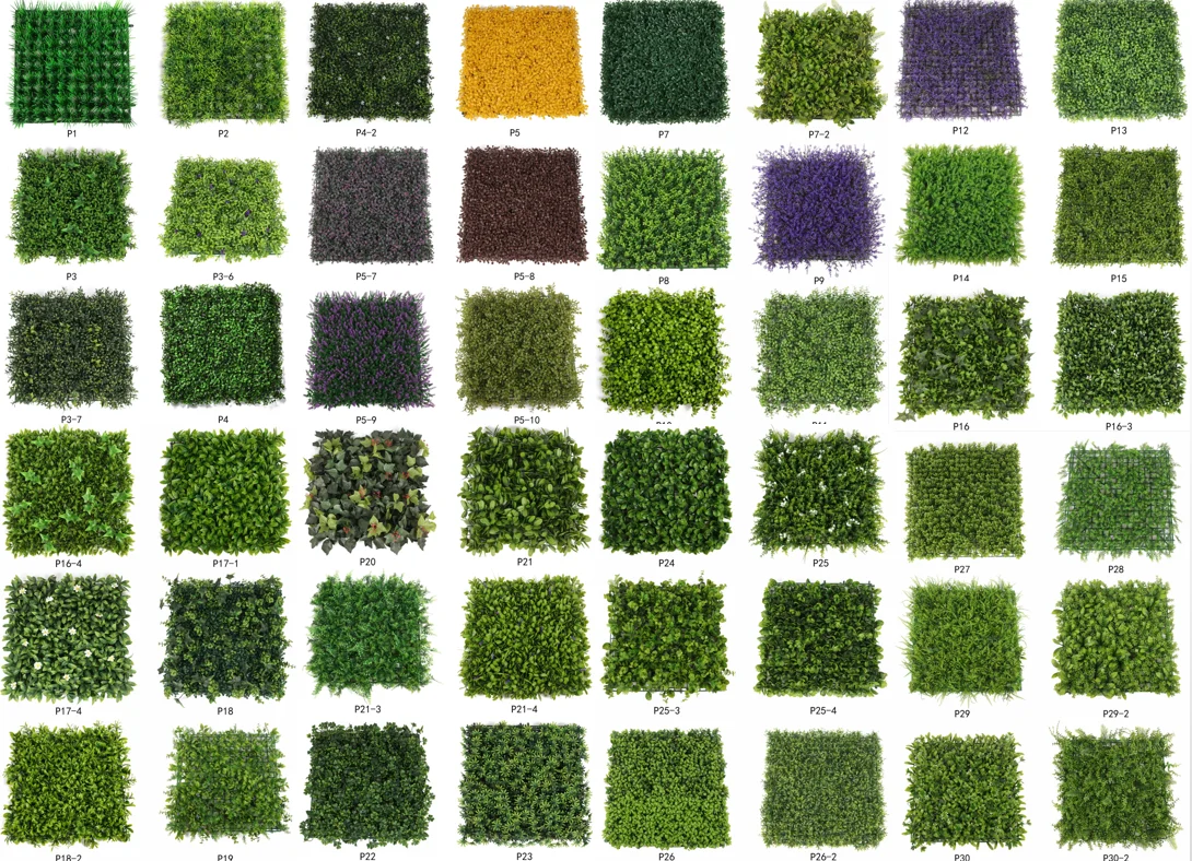 UV-proof new artificial boxwood fence evergreen hedge panels decoration artificial panels