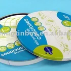 Round metal tin CD/DVD case christmas tin box containers