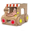 Custom Diy Corrugated Paper Vehicle Shaped Models Mini Car Plane Gifts Educational kids toys for children