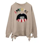 Round Neck Jacquard Girls Fashion Korean Pullover Sweater Design