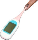 Digital talking forehead talking clinical thermometer