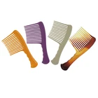 Personalized Wide Tooth Colorful Plastic Hair Large Rake Comb
