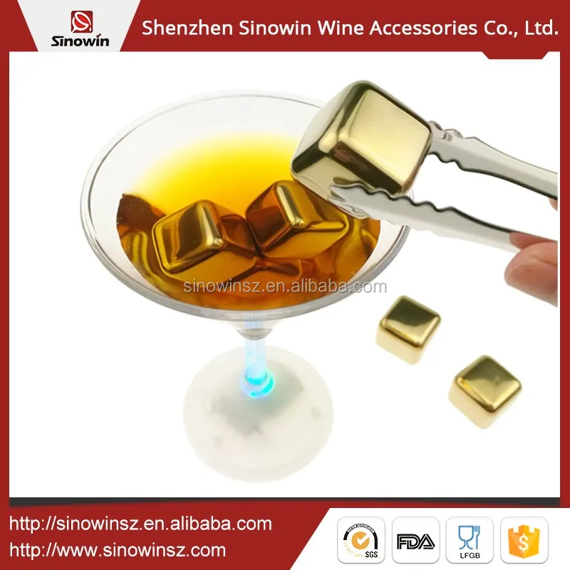 Whisky Piedras-set De 8 Hielo Cubos De Acero Inoxidable-plus 1