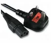 1m 1.5m customized length high quality CCC CE cable ac computer uk plug to IEC C13 power cord