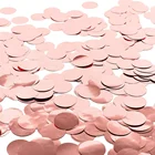 Free Samples 1 inch Rose Gold Paper Confetti Circles Tissue Party Table Confetti