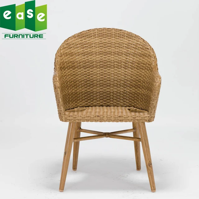 Modern design Wooden dining chair for living room or outdoor with cushion brown color