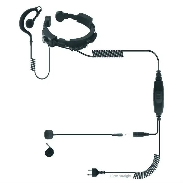 Military throat control microphone TC-324-7 - ANKUX.COM