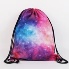 China Manufacturer Cheapest Full Sublimation Star Polyester Drawstring Bag