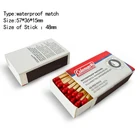 Portable outdoor survival kits camping waterproof matches safety wooden matches