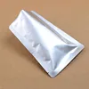 Three sides sealed 3 layers laminated aluminum foil vacuum food packaging silver foil mylar plastic pouch bags