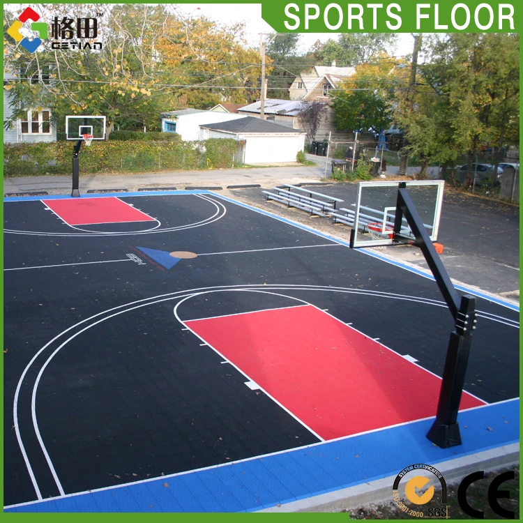 Widely Use Outdoor Full Court Basketball Court Backyard Flooring