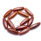 Fire Beads Gemstone Stone Beads Hot Wholesale Fire Agate Stone Agate Beads Hexahedral Rice Gemstone Beads