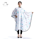 Salon Hairdressing Nylon Barbershop Hair Private Label Cutting Barber Styling Capes Fabric With Designs