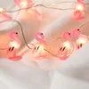 High quality pink flamingo fairy cheap led light copper wire string fairy lights