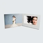 Hot sale 4.3'' 5'' 7'' manufactory customized TFT screen invitation card lcd wedding video brochure