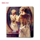 Beautiful girls picture oil painting high class hotel decor wall art