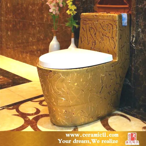 Luxury Hotel Single Piece Toilet Gold Toilet Bowl Buy Gold Toilet