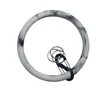 Custom Wholesale Seashell Charms O Shape Wrist Holder Bracelet Keychain Silicone Bangle Key Ring