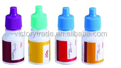 Custom Logo 4 In 1 Mini Vial Shaped Highlighter Marker Set With Plastic Case