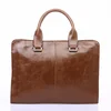 Vintage style high quality low moq pu leather briefcase for men